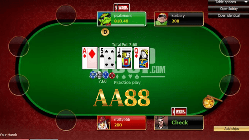 Chơi poker online tại aa88