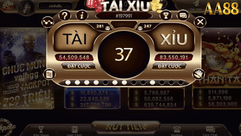 Tài xỉu nổ hũ tại 88AA